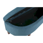 Banc de rangement capitonné avec couvercle à fermeture amortie