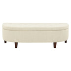 Banc de rangement capitonné avec couvercle à fermeture amortie