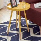 Table d'appoint ronde à plateau trempé de peinture