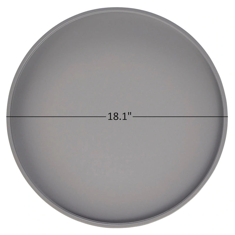 Table d'appoint ronde à plateau trempé de peinture