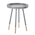 Table d'appoint ronde à plateau trempé de peinture