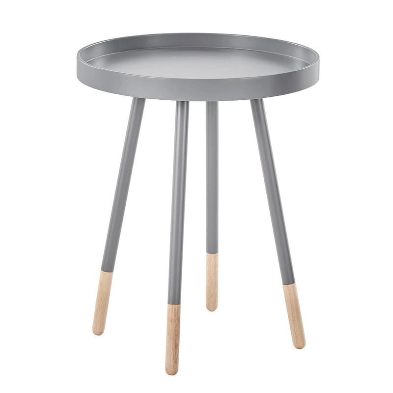 Table d'appoint ronde à plateau trempé de peinture