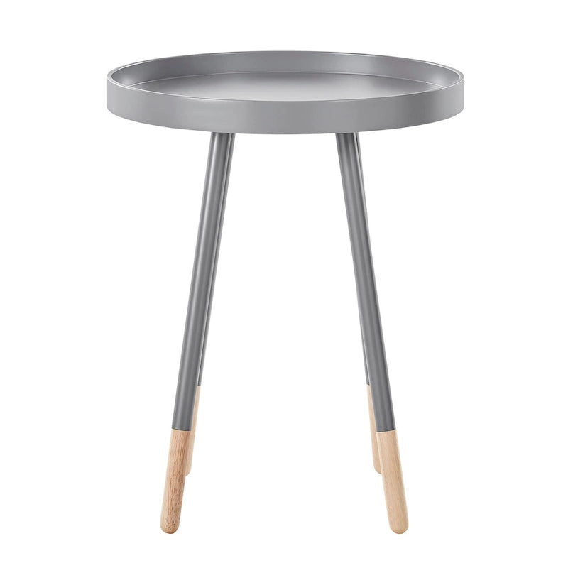 Table d'appoint ronde à plateau trempé de peinture