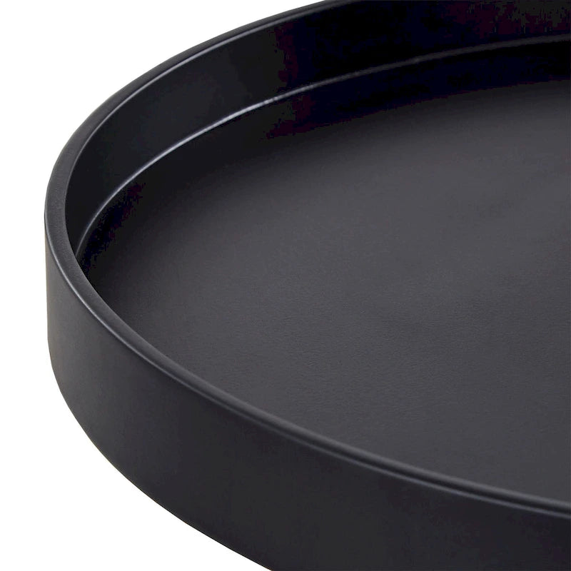 Table d'appoint ronde à plateau trempé de peinture