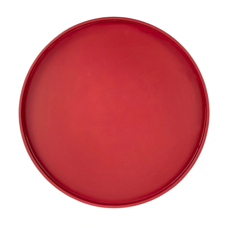 Table d'appoint ronde à plateau trempé de peinture