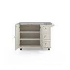 Desserte de cuisine avec dessus en acier inoxydable