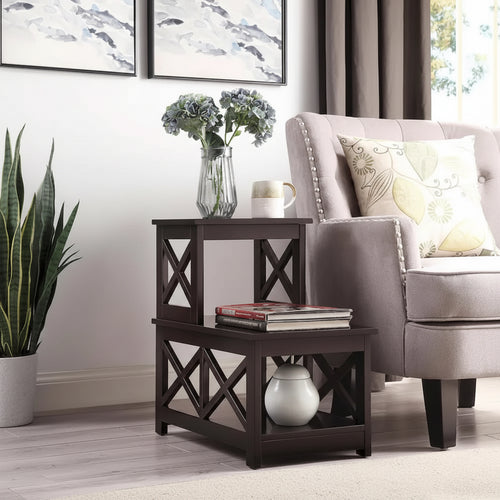 Convenience Concepts Oxford 2 Step Chairside End Table