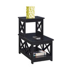 Table d'appoint à 2 niveaux pour fauteuil/canapé