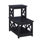 Table d'appoint à 2 niveaux pour fauteuil/canapé