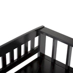Banc de rangement d'entrée en bois massif de 122 cm