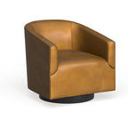 Fauteuil pivotant à piètement en bois