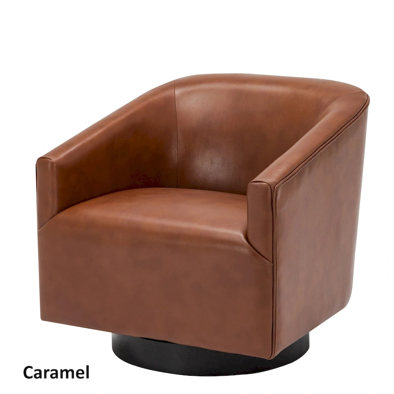 Fauteuil pivotant à piètement en bois