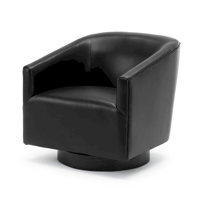 Fauteuil pivotant à piètement en bois