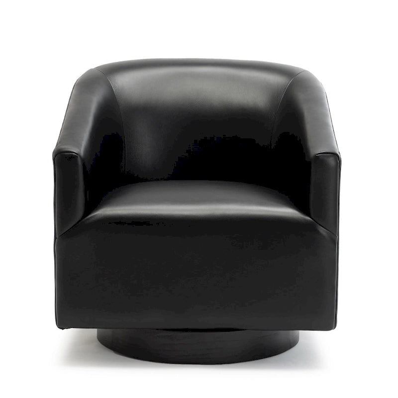 Fauteuil pivotant à piètement en bois