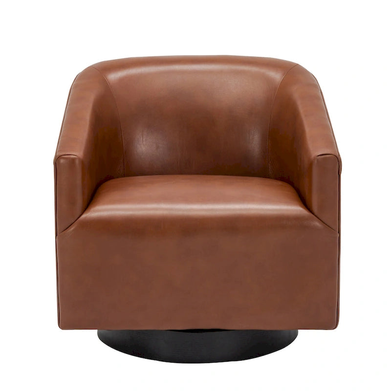 Fauteuil pivotant à piètement en bois