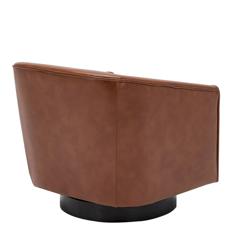 Fauteuil pivotant à piètement en bois