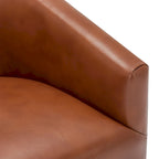 Fauteuil pivotant à piètement en bois
