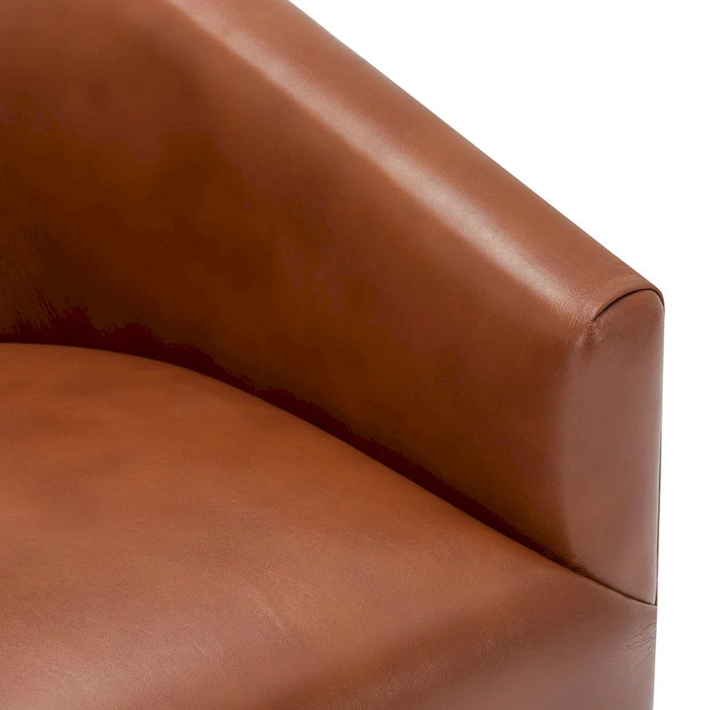 Fauteuil pivotant à piètement en bois