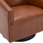 Fauteuil pivotant à piètement en bois