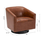 Fauteuil pivotant à piètement en bois