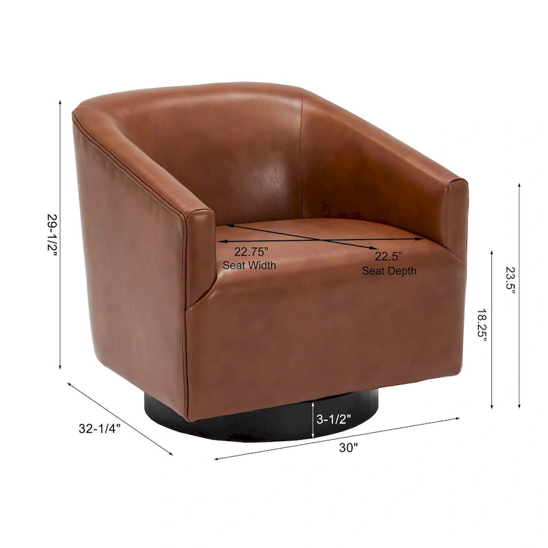 Fauteuil pivotant à piètement en bois