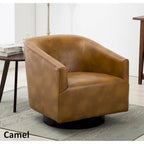 Fauteuil pivotant à piètement en bois