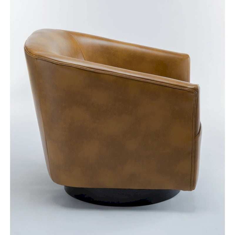 Fauteuil pivotant à piètement en bois