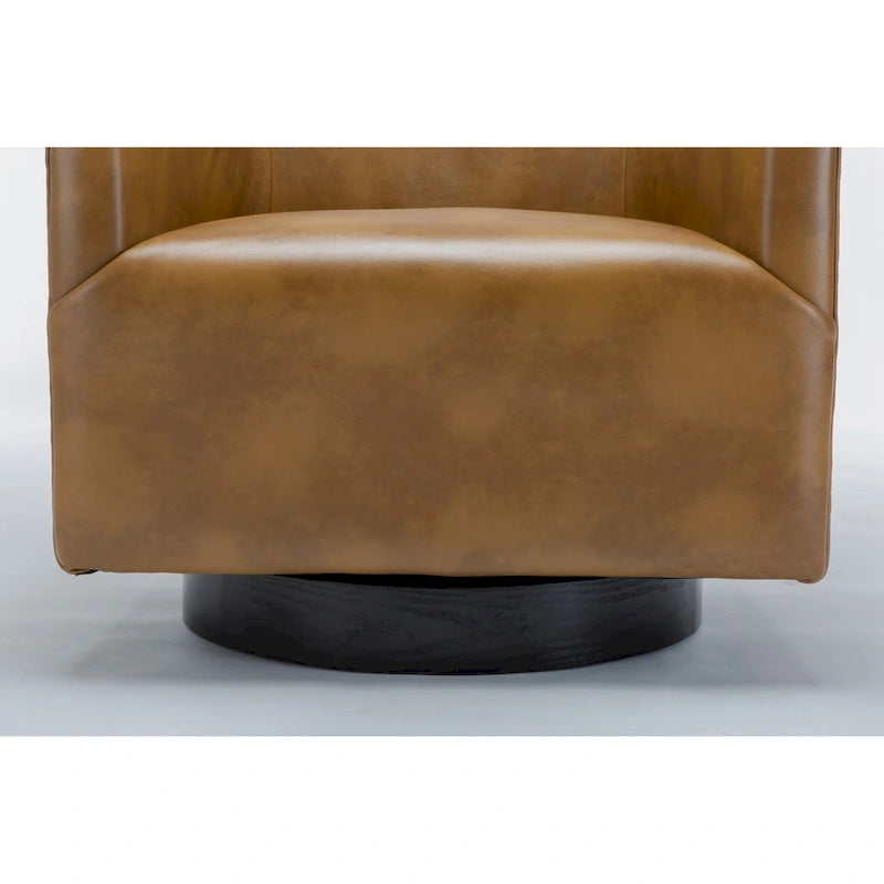 Fauteuil pivotant à piètement en bois