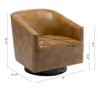 Fauteuil pivotant à piètement en bois