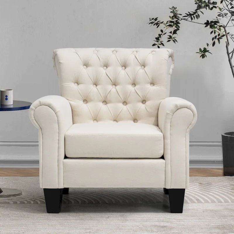 Fauteuil club Accent avec accoudoirs et siège rembourré