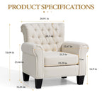 Fauteuil club Accent avec accoudoirs et siège rembourré