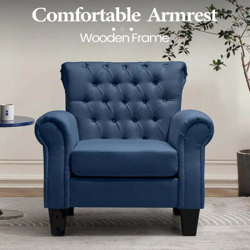 Fauteuil club Accent avec accoudoirs et siège rembourré