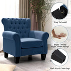 Fauteuil club Accent avec accoudoirs et siège rembourré