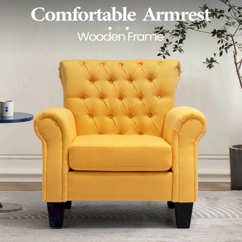 Fauteuil club Accent avec accoudoirs et siège rembourré