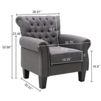 Fauteuil club Accent avec accoudoirs et siège rembourré