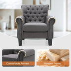 Fauteuil club Accent avec accoudoirs et siège rembourré