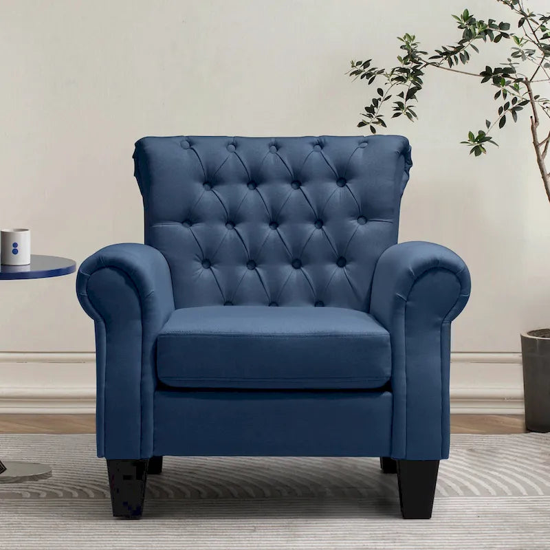 Fauteuil club Accent avec accoudoirs et siège rembourré