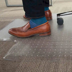Tapis de protection de sol en PVC à picots pour chaise de bureau et moquette standard
