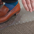 Tapis de protection de sol en PVC à picots pour chaise de bureau et moquette standard