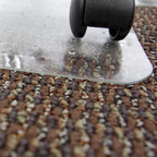 Tapis de protection de sol en PVC à picots pour chaise de bureau et moquette standard