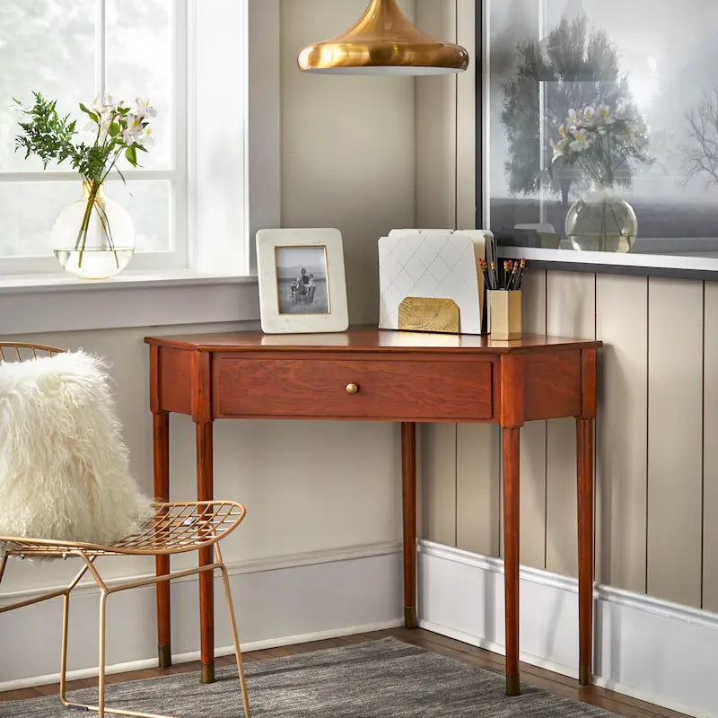 Bureau d'angle milieu de siècle