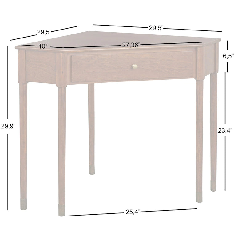 Bureau d'angle milieu de siècle