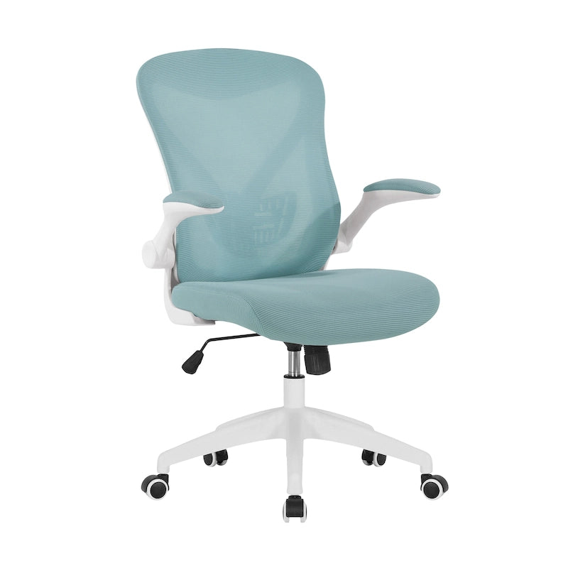 Fauteuil de bureau ergonomique en maille avec base en nylon et mécanisme d'inclinaison