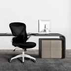 Fauteuil de bureau ergonomique en maille avec base en nylon et mécanisme d'inclinaison