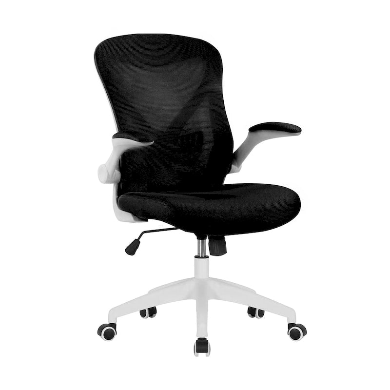 Fauteuil de bureau ergonomique en maille avec base en nylon et mécanisme d'inclinaison