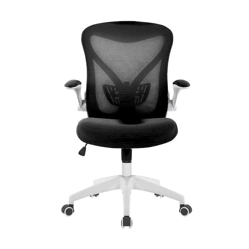 Fauteuil de bureau ergonomique en maille avec base en nylon et mécanisme d'inclinaison