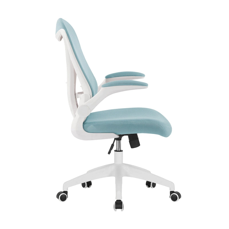 Fauteuil de bureau ergonomique en maille avec base en nylon et mécanisme d'inclinaison