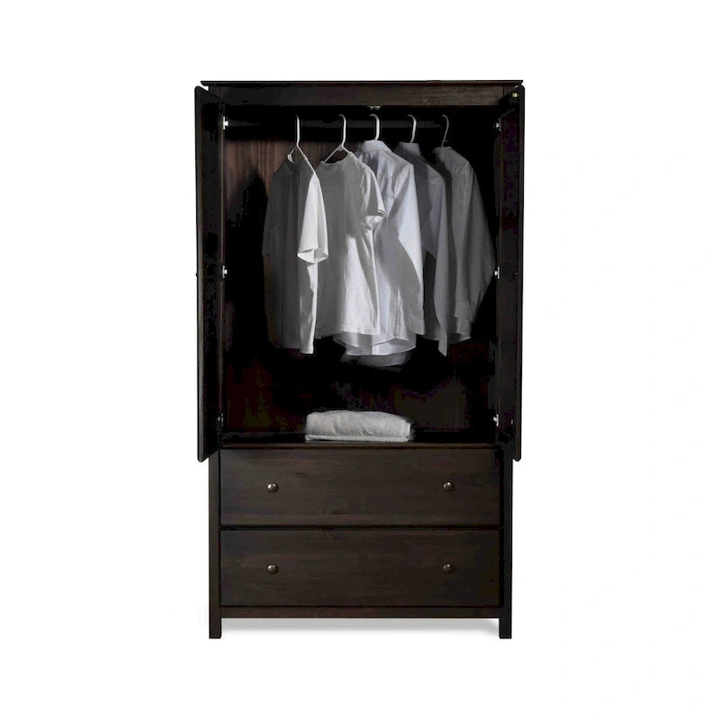 Armoire 2 portes Shaker en bois massif
