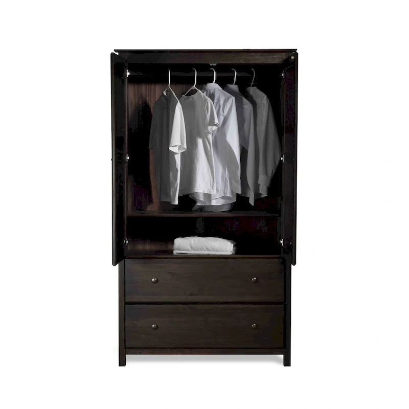 Armoire 2 portes Shaker en bois massif