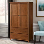 Armoire 2 portes Shaker en bois massif